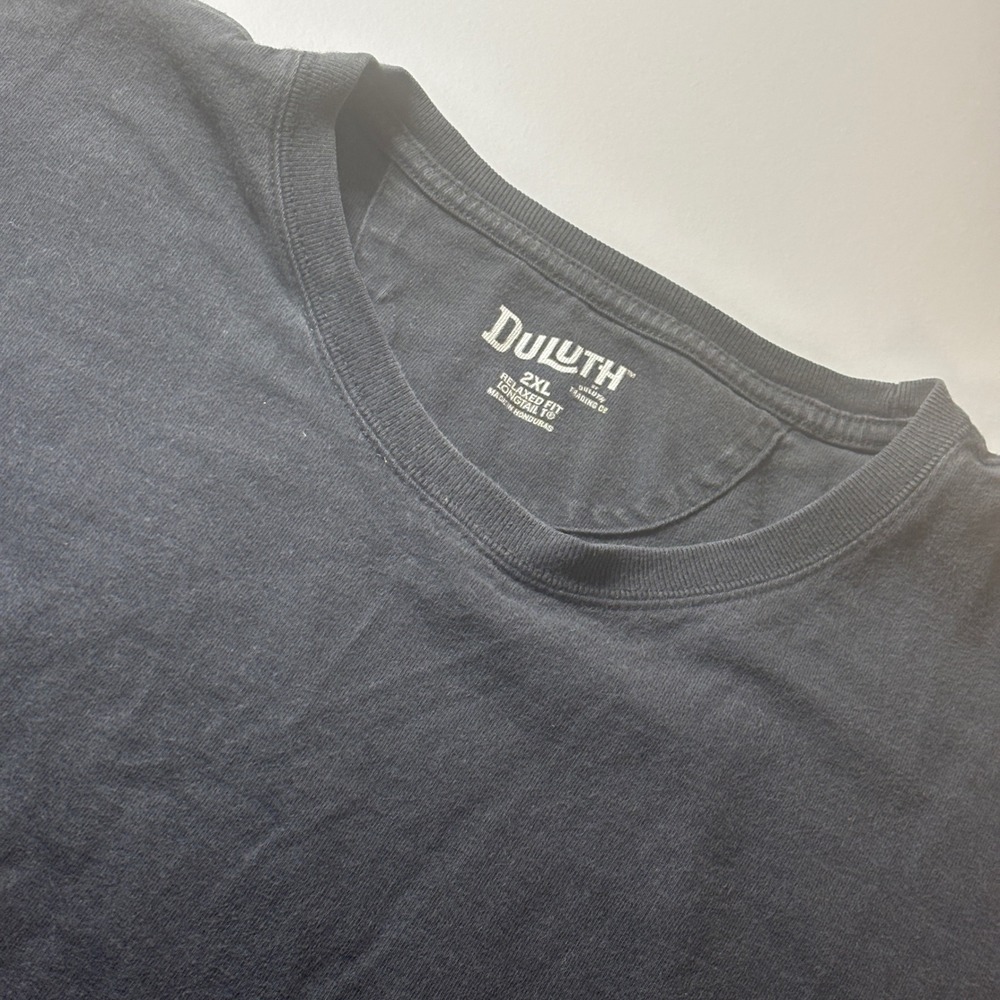 Duluth Trading Co. 2XL Longtail T Relaxed Fit‎ Black Long Sleeve Shirt